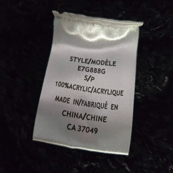 Y2K Black Shaggy Ruffled Cardigan Size S Boho Gothic Fairy Grunge Whimsigoth - Picture 14 of 14